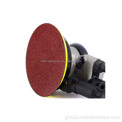 Zirconium Corundum Abrasive Pads 5Inch Red Sanding Paper Disc Furniture Polishing Disc Manufactory